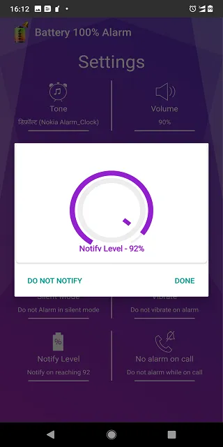 Battery 100% Alarm | Indus Appstore | Screenshot
