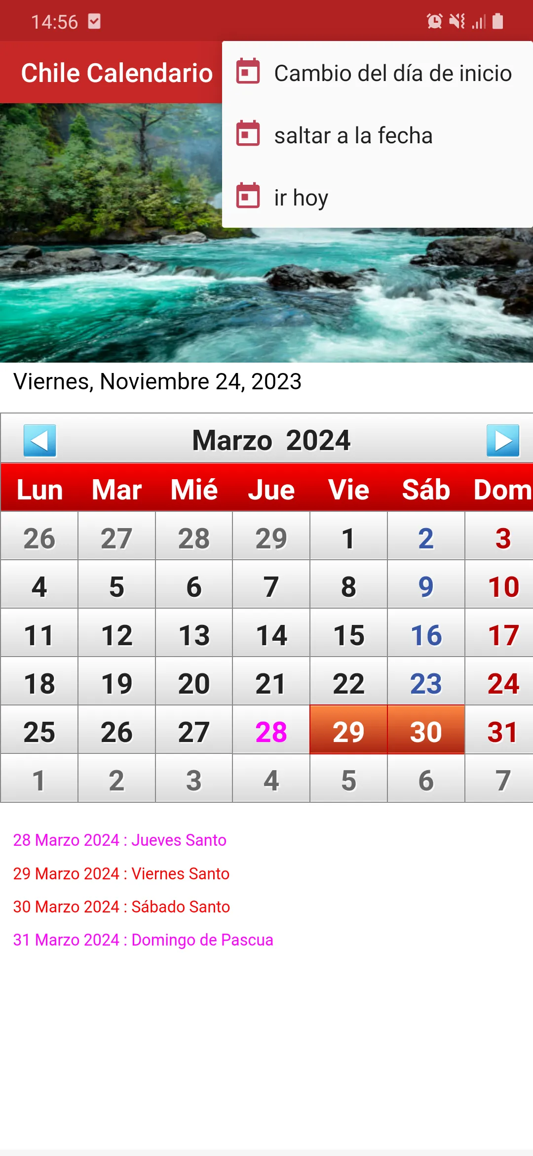 Chile Calendar 2025 | Indus Appstore | Screenshot