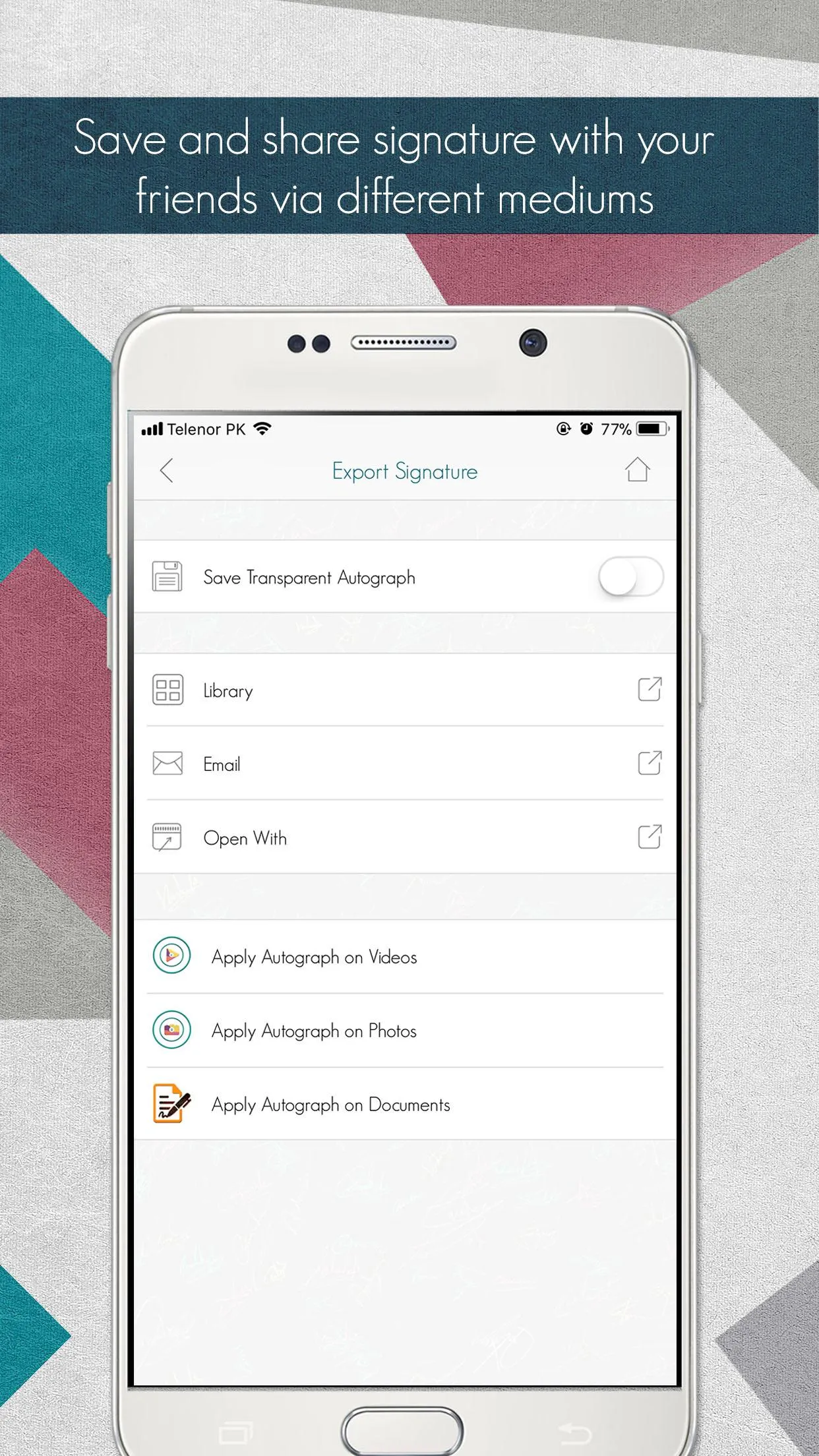 Autograph+: Signature Maker | Indus Appstore | Screenshot