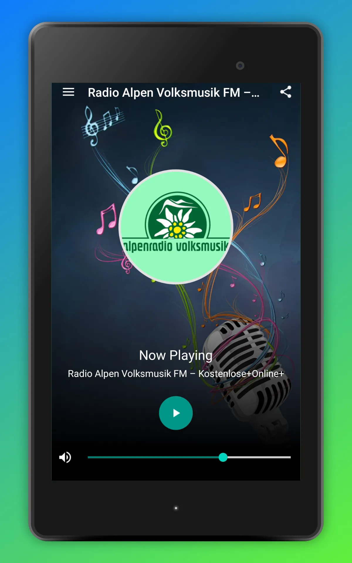 Alpenradio Volksmusik FM App | Indus Appstore | Screenshot