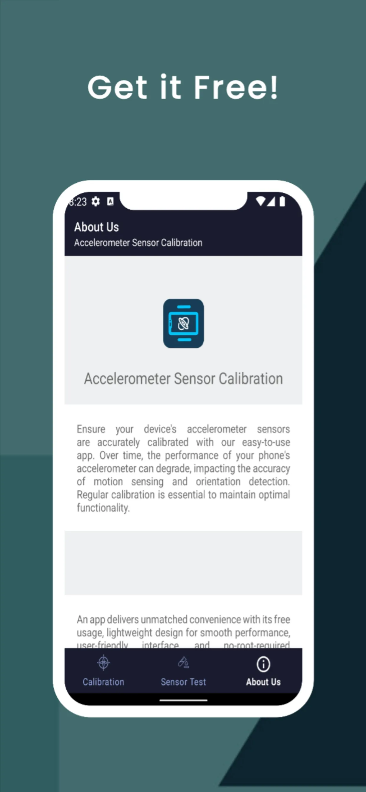 Accelerometer Calibration | Indus Appstore | Screenshot