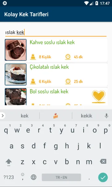 Kolay Kek Tarifleri (İnternets | Indus Appstore | Screenshot