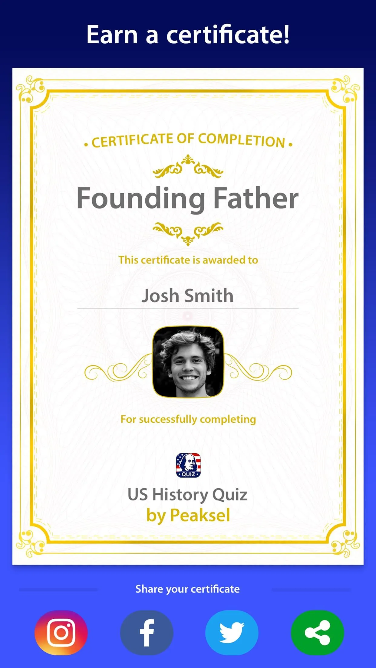 US History Quiz | Indus Appstore | Screenshot