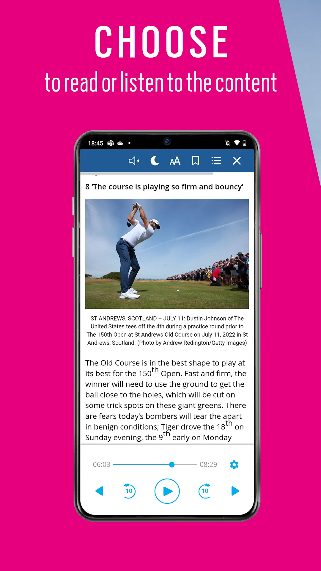 Today's Golfer Magazine | Indus Appstore | Screenshot