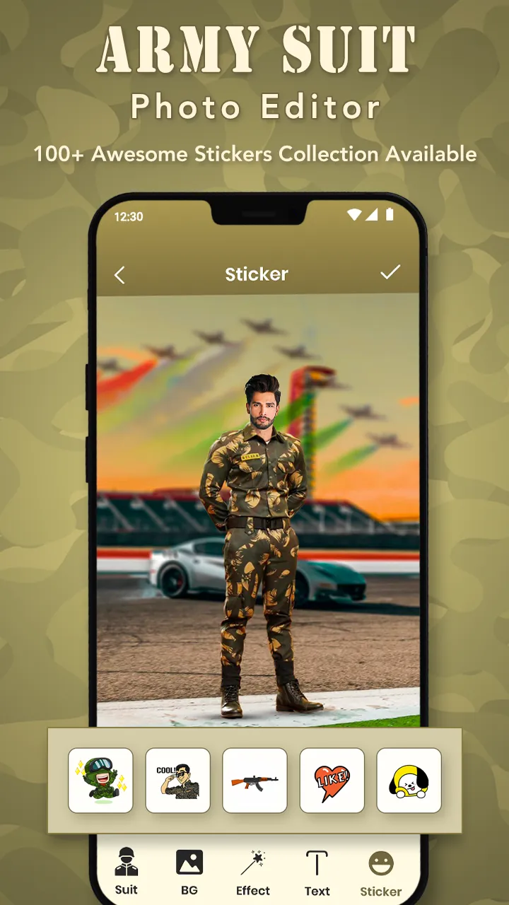 Army Photo Suit  Editor - Comm | Indus Appstore | Screenshot