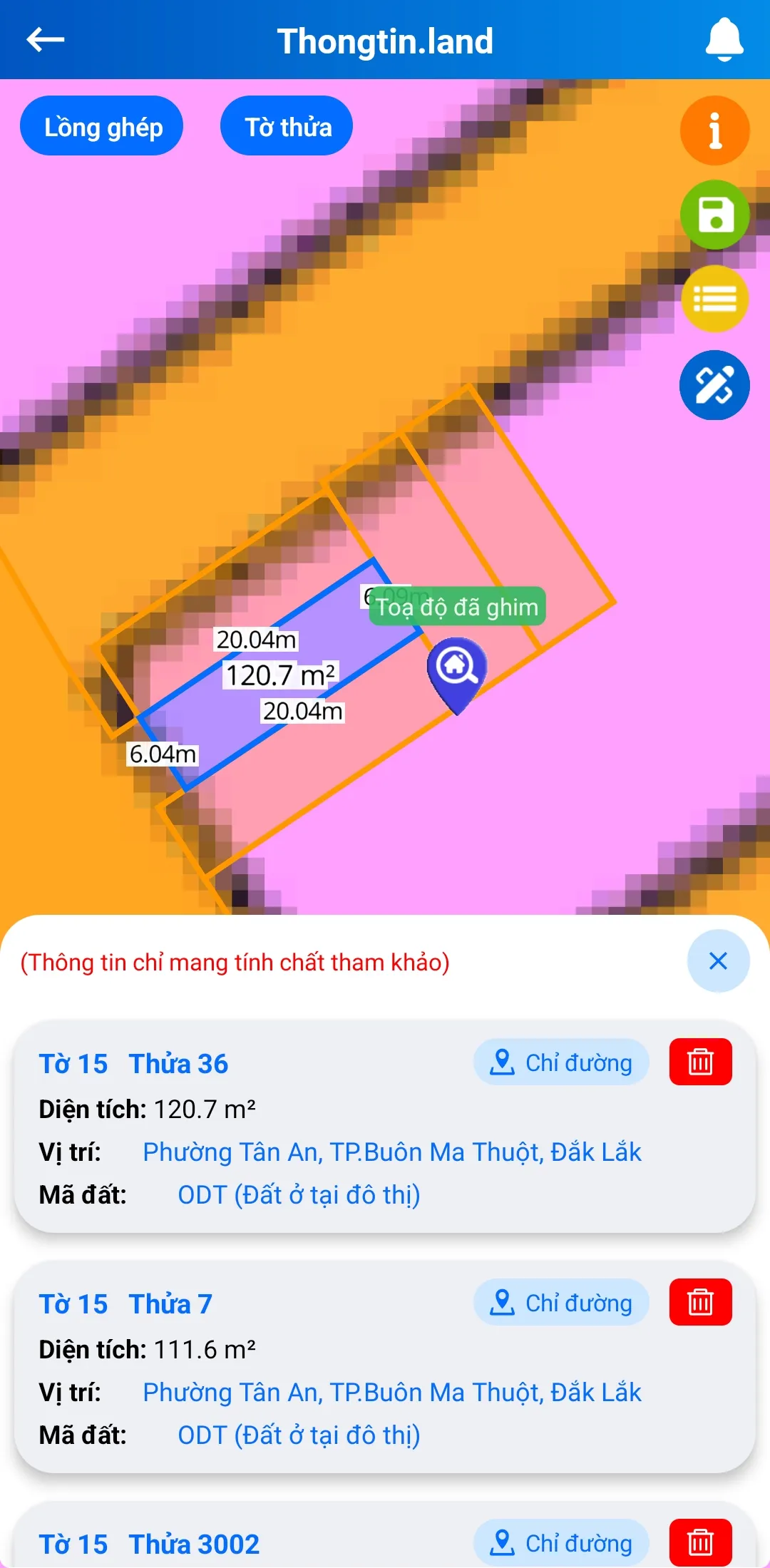 Thongtin.land - Xem quy hoạch | Indus Appstore | Screenshot