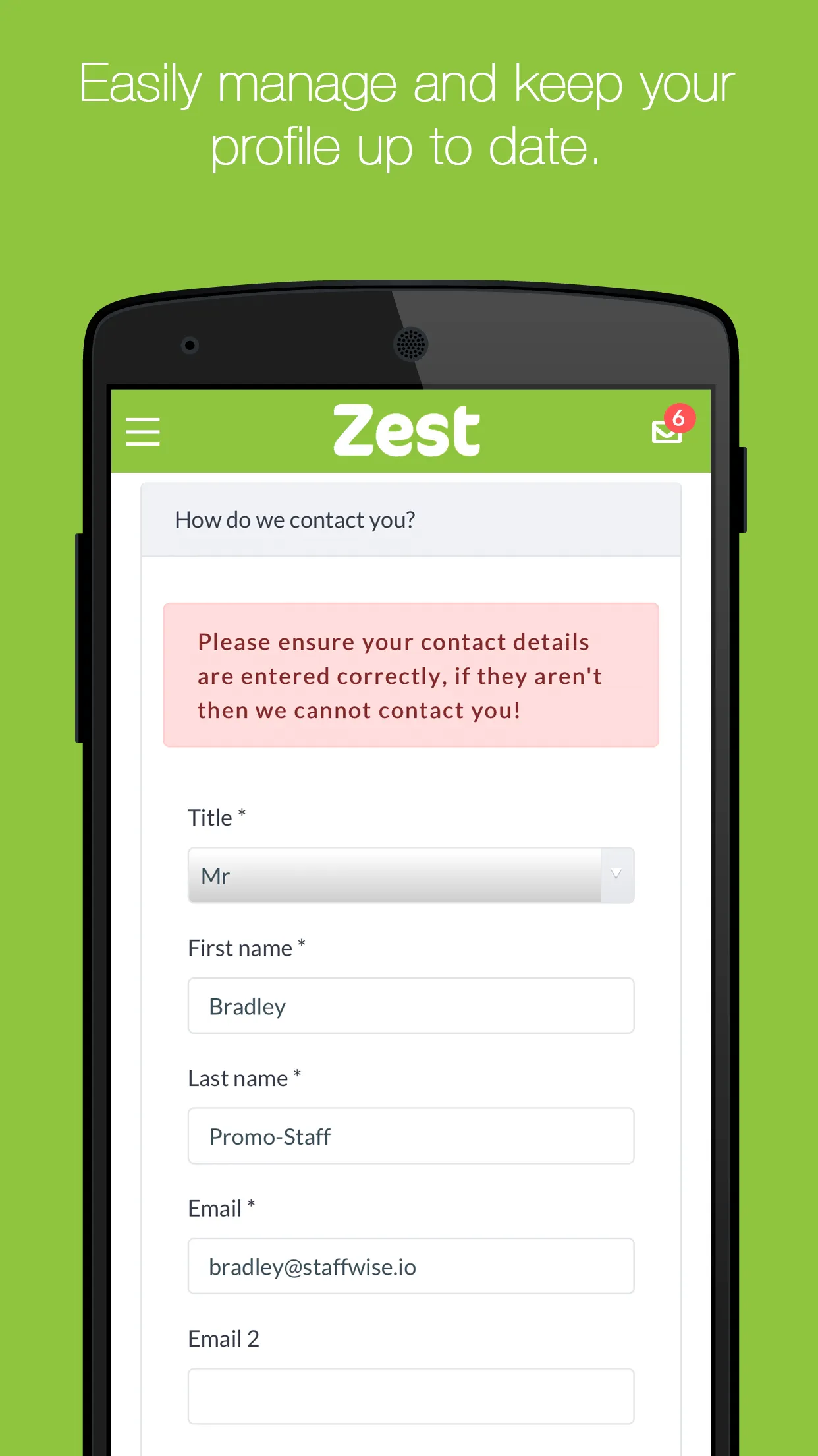 Zest Staffing | Indus Appstore | Screenshot