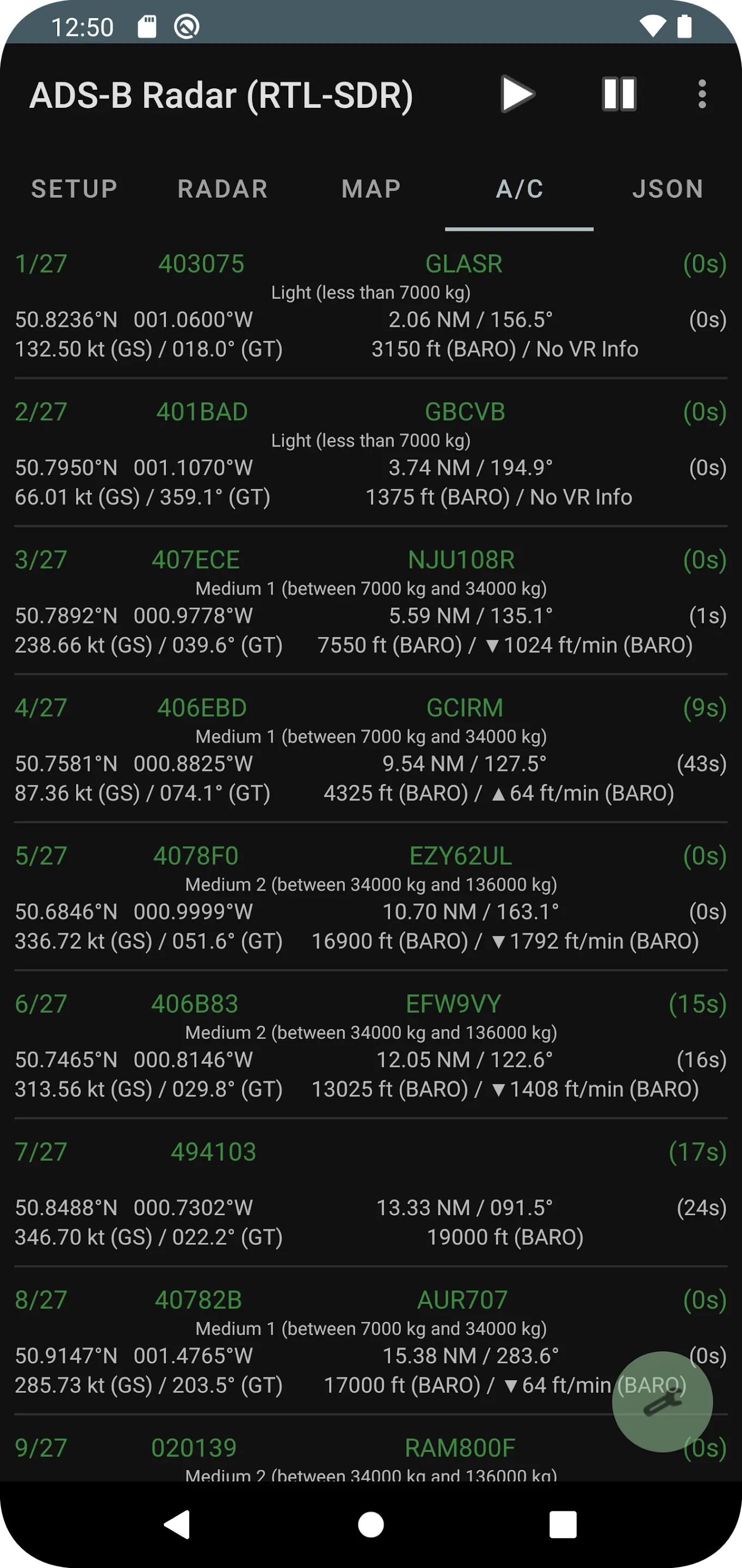 ADS-B Radar (RTL-SDR) | Indus Appstore | Screenshot