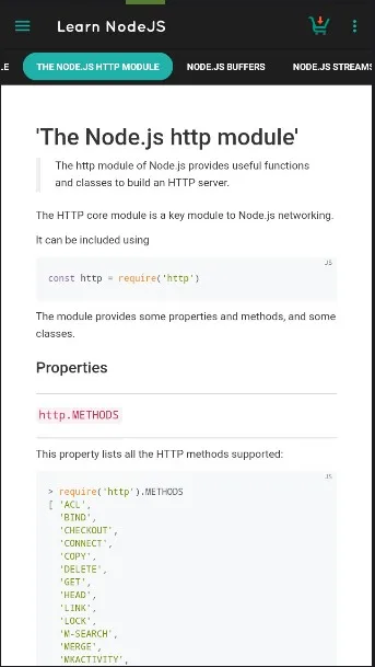 Learn NodeJS Offline | Indus Appstore | Screenshot