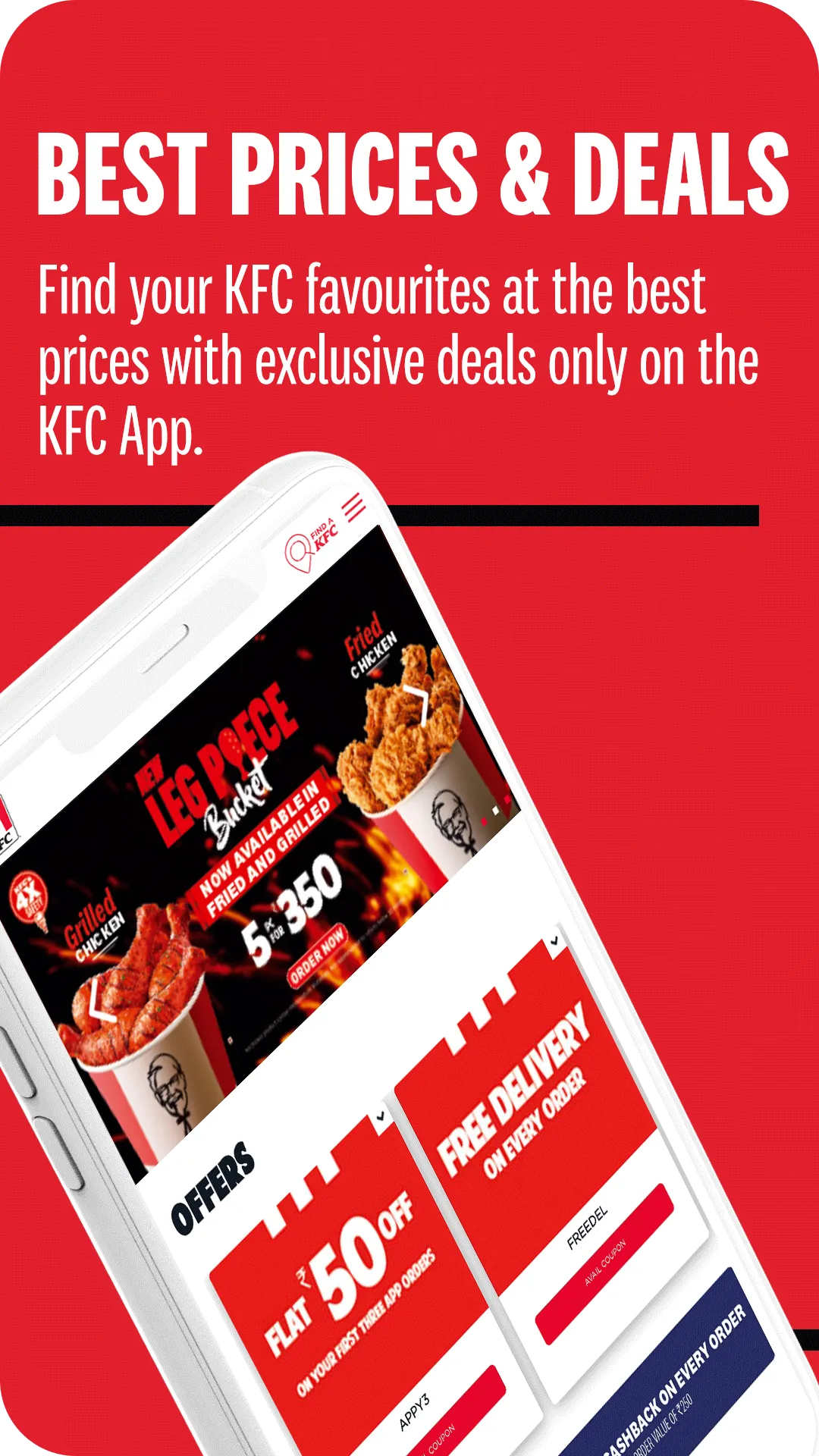 KFC India online ordering app | Indus Appstore | Screenshot