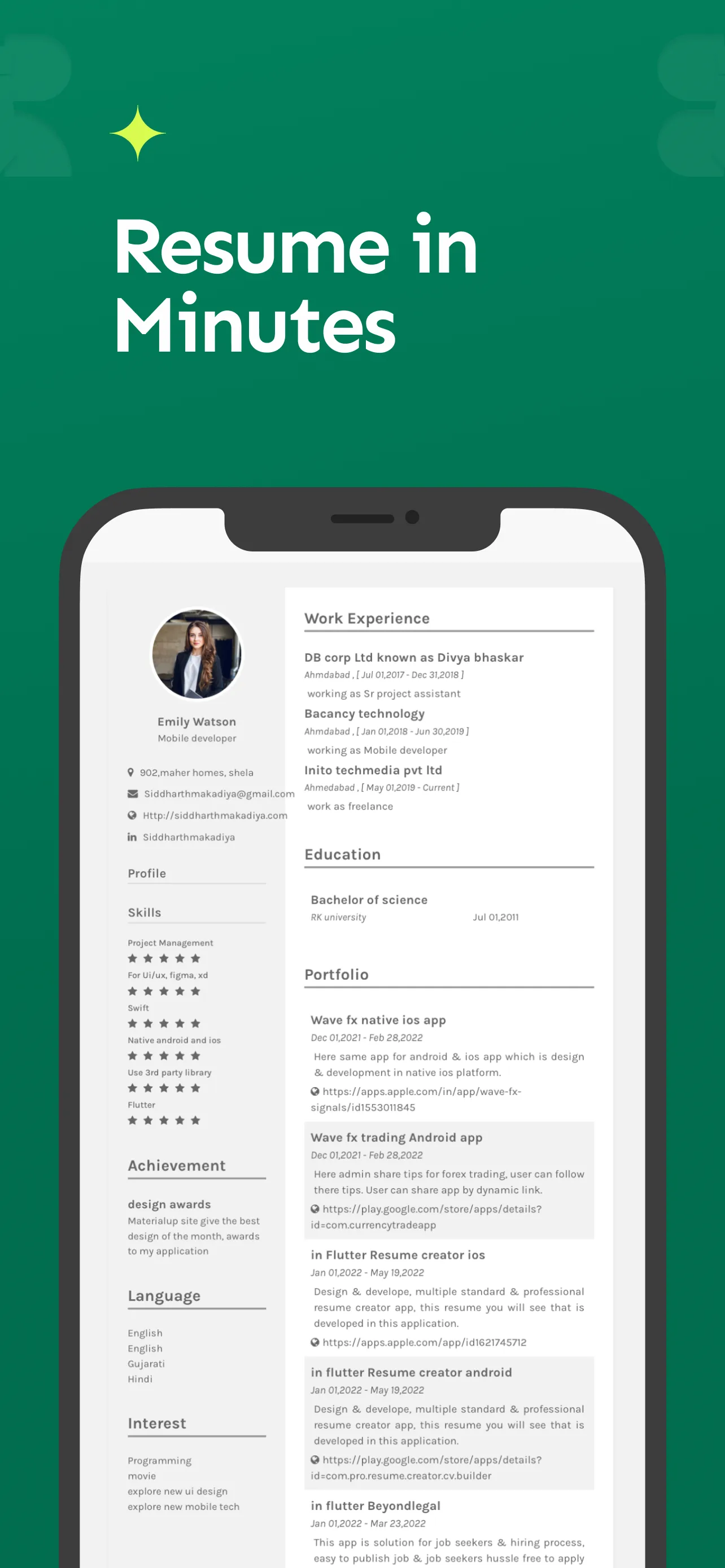 Revamp - CV & Resume Builder | Indus Appstore | Screenshot