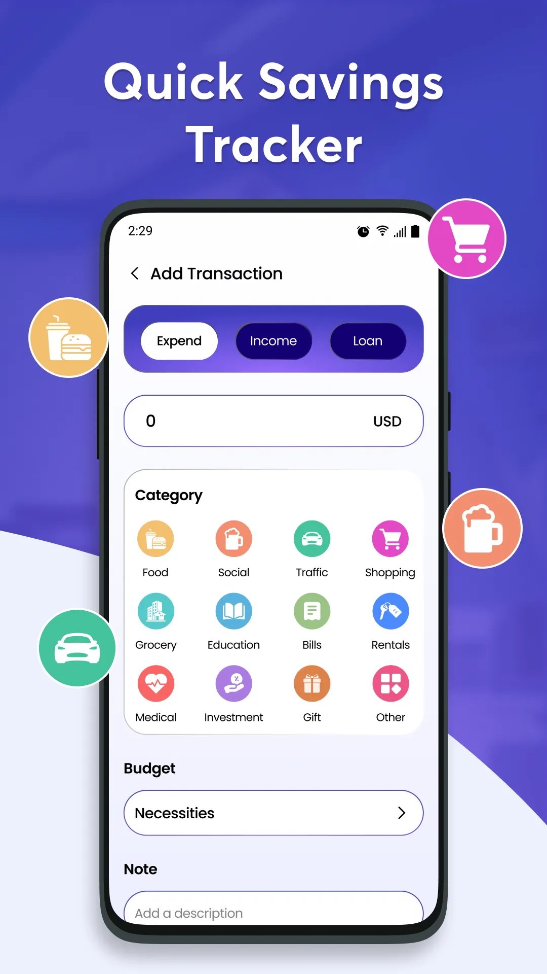 Fast Budget - Expense Tracker | Indus Appstore | Screenshot