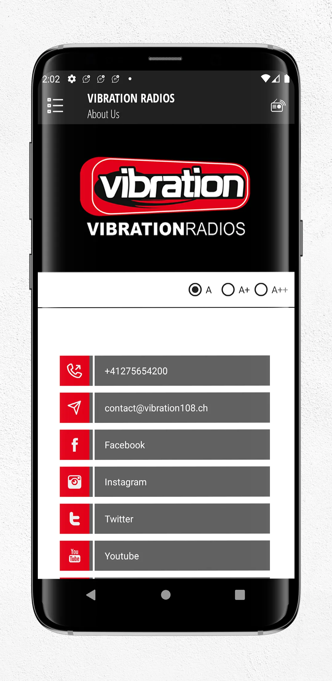 VIBRATION RADIOS | Indus Appstore | Screenshot