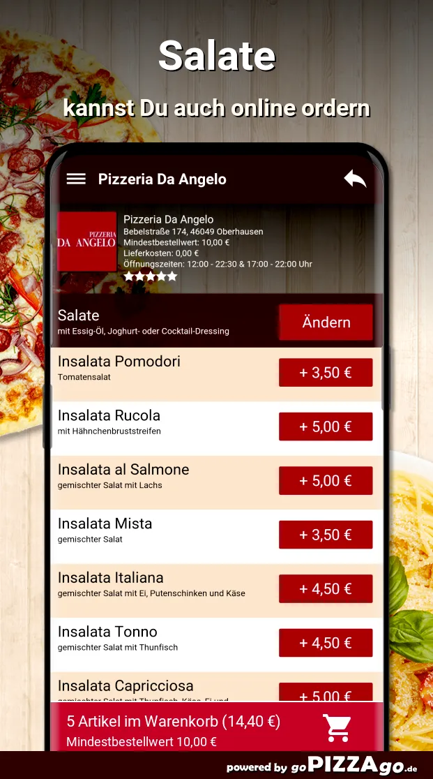 Pizzeria Da Angelo Oberhausen | Indus Appstore | Screenshot