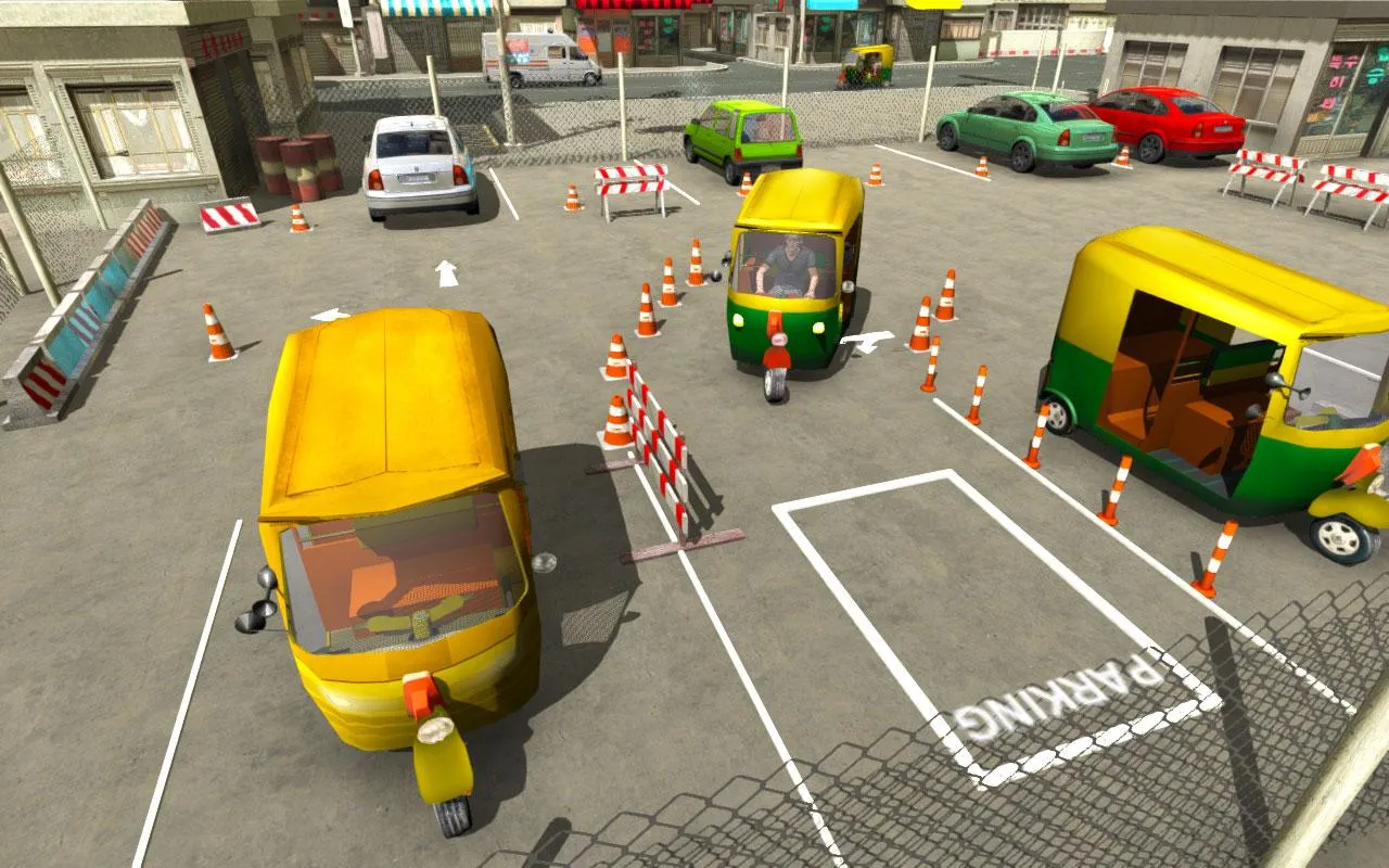 3D Tuk Tuk Auto Parking Games | Indus Appstore | Screenshot