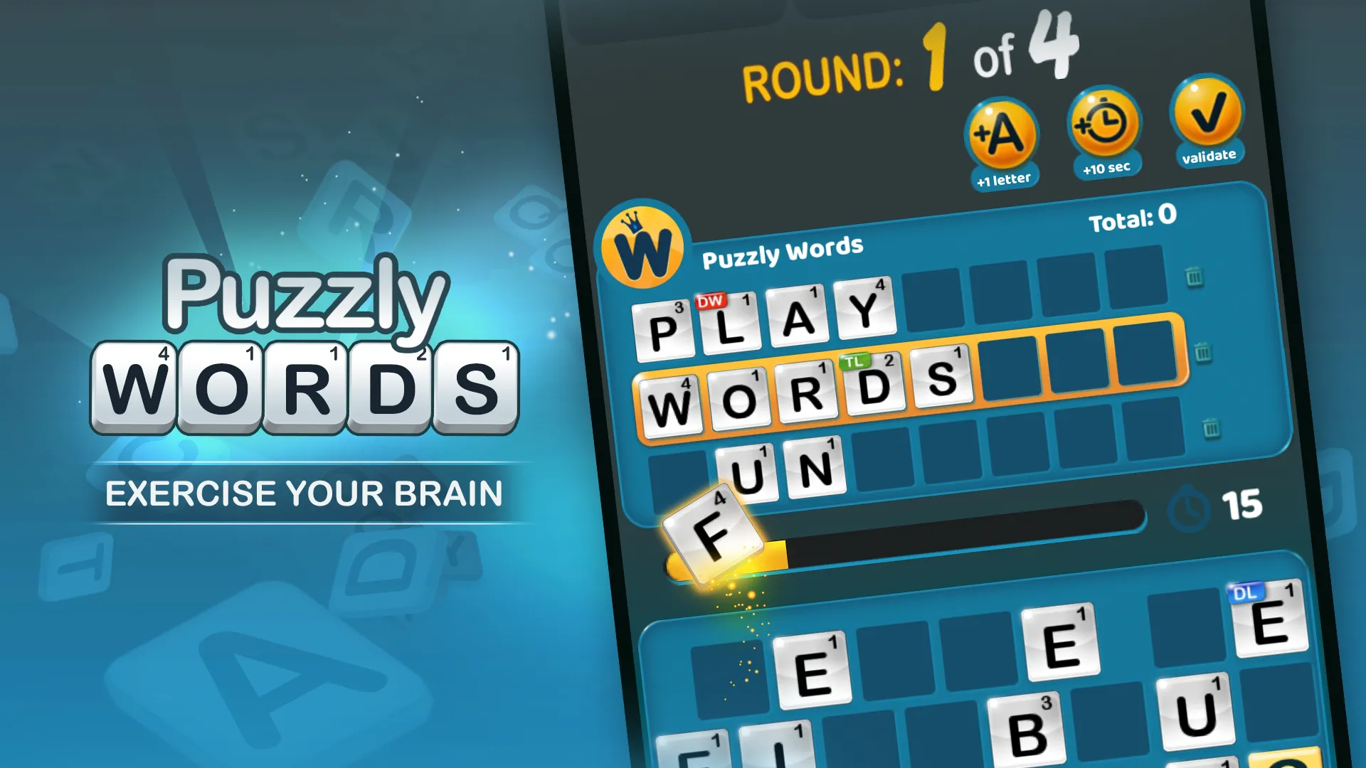 Puzzly Words - word guess game | Indus Appstore | Screenshot