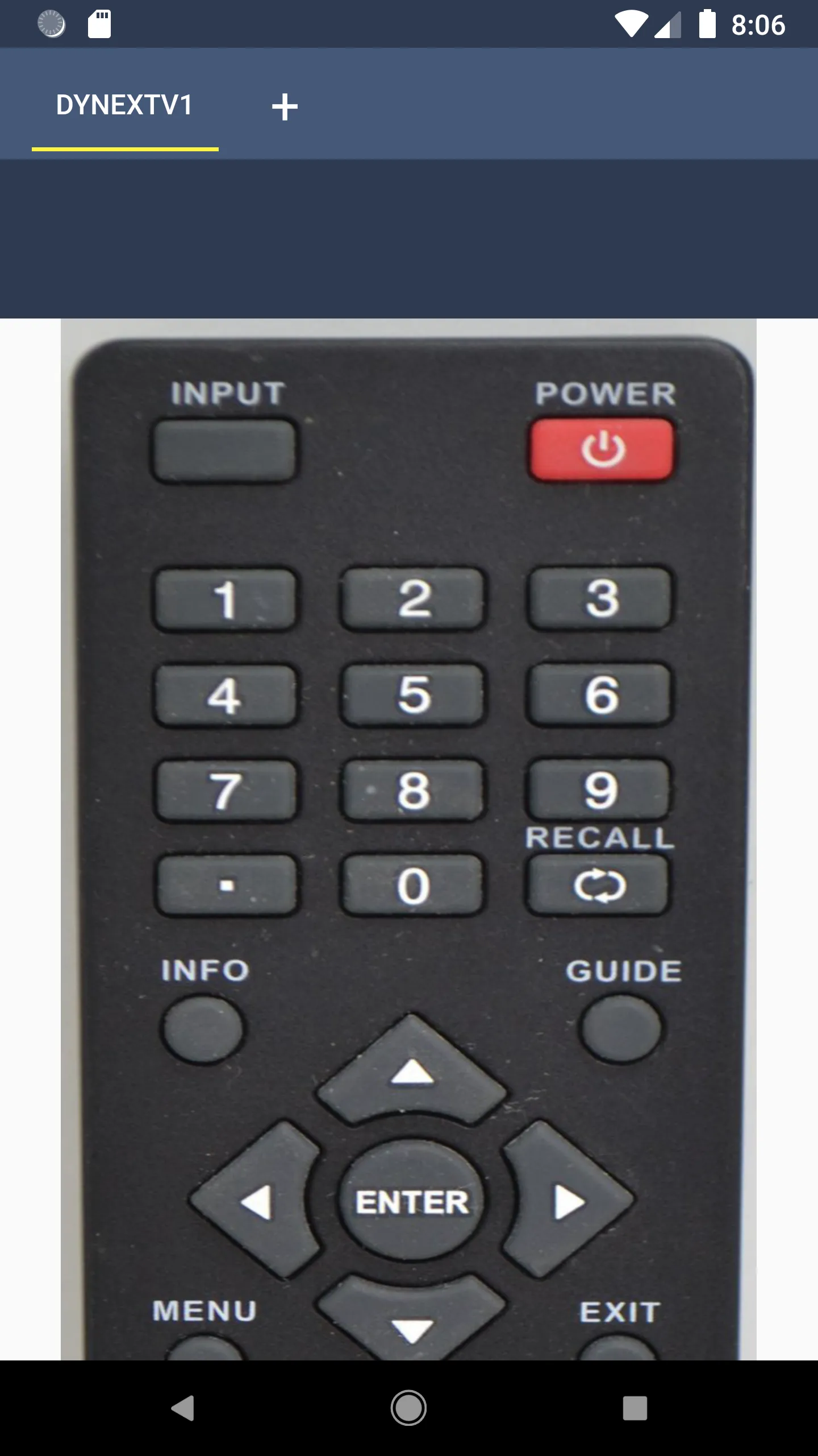 Dynex TV Remote | Indus Appstore | Screenshot