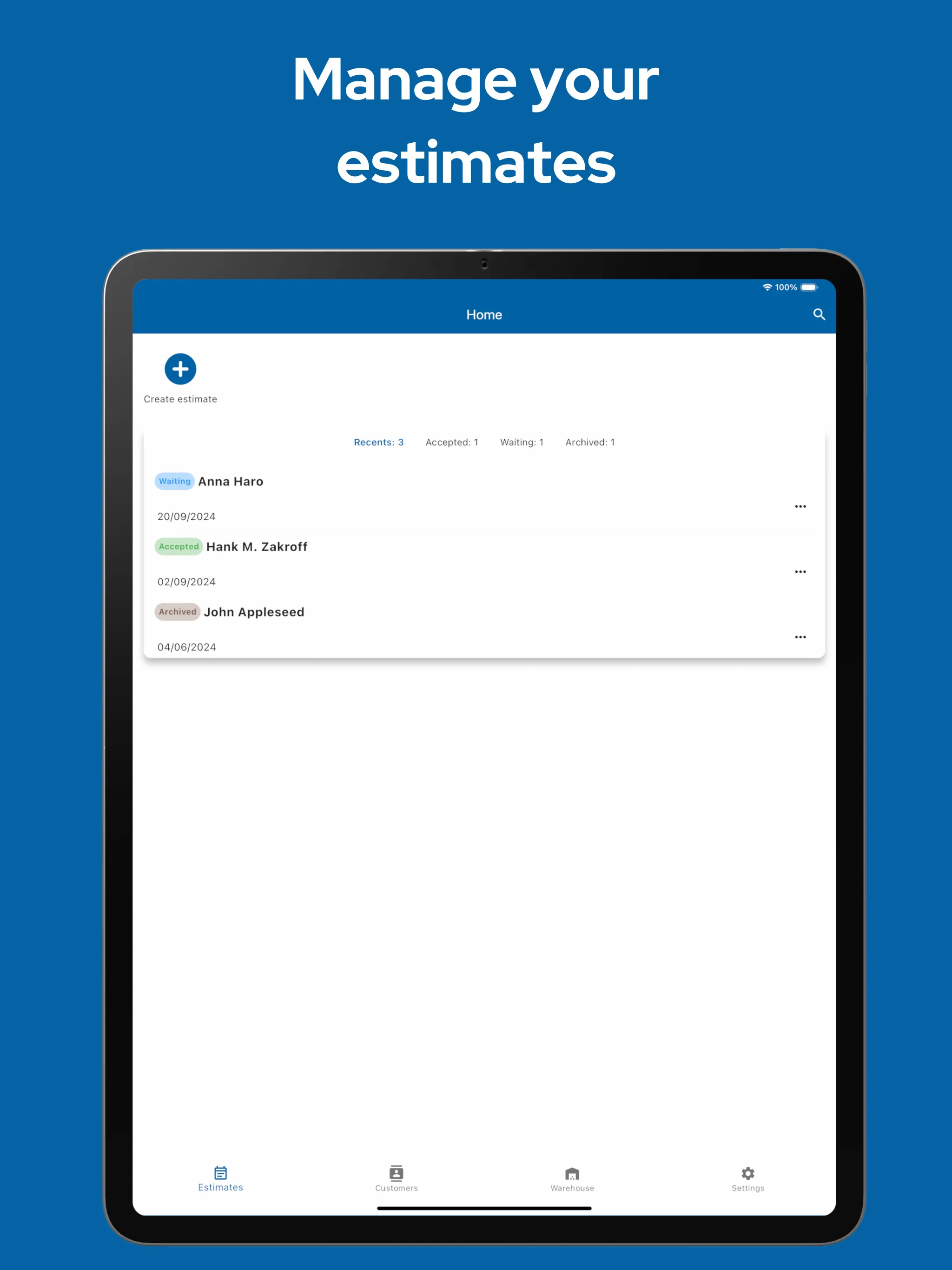 Estimate maker, contractor app | Indus Appstore | Screenshot