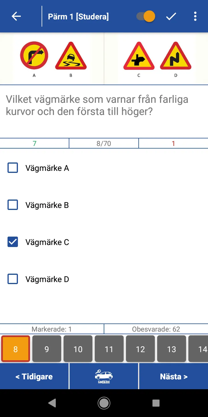 GodKänt teoriprov på svenska | Indus Appstore | Screenshot