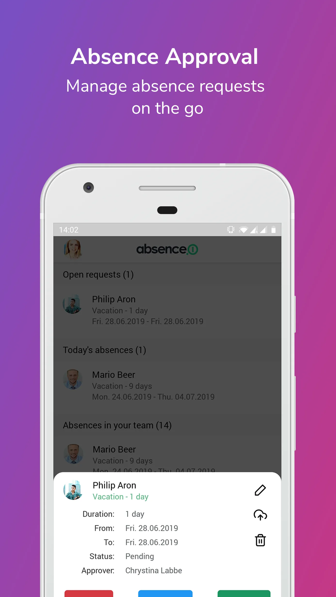 absence.io | Indus Appstore | Screenshot