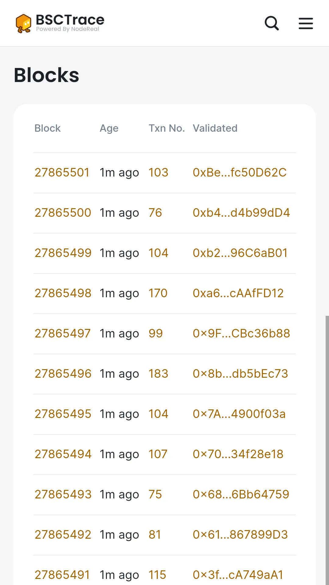 BSCTrace: Binance Explorer | Indus Appstore | Screenshot