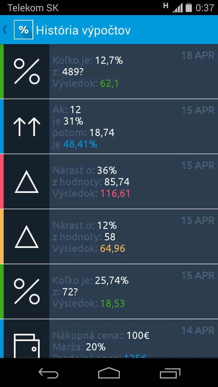 KROS Percentá | Indus Appstore | Screenshot