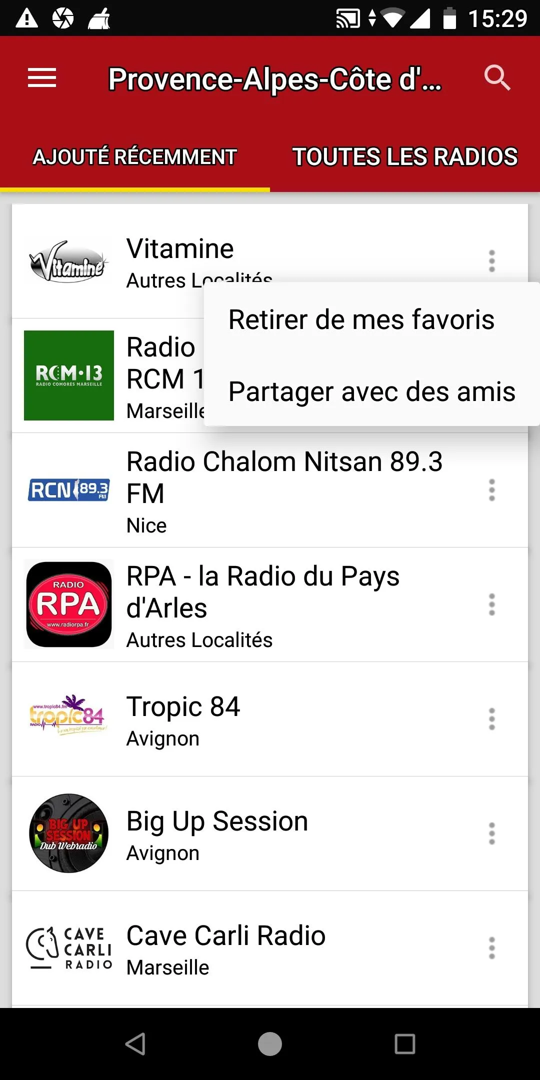 Radios ProvenceAlpesCôted'Azur | Indus Appstore | Screenshot