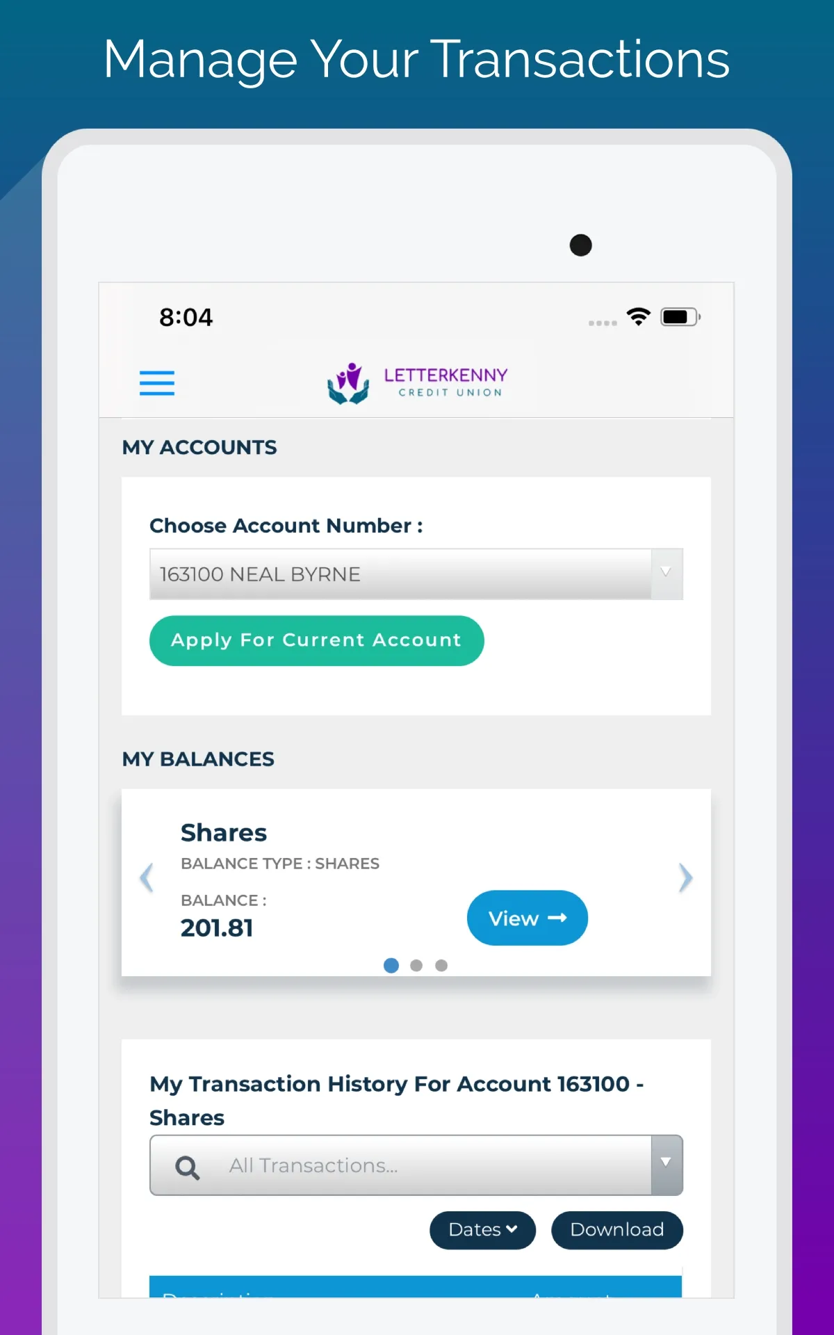 Letterkenny Credit Union | Indus Appstore | Screenshot