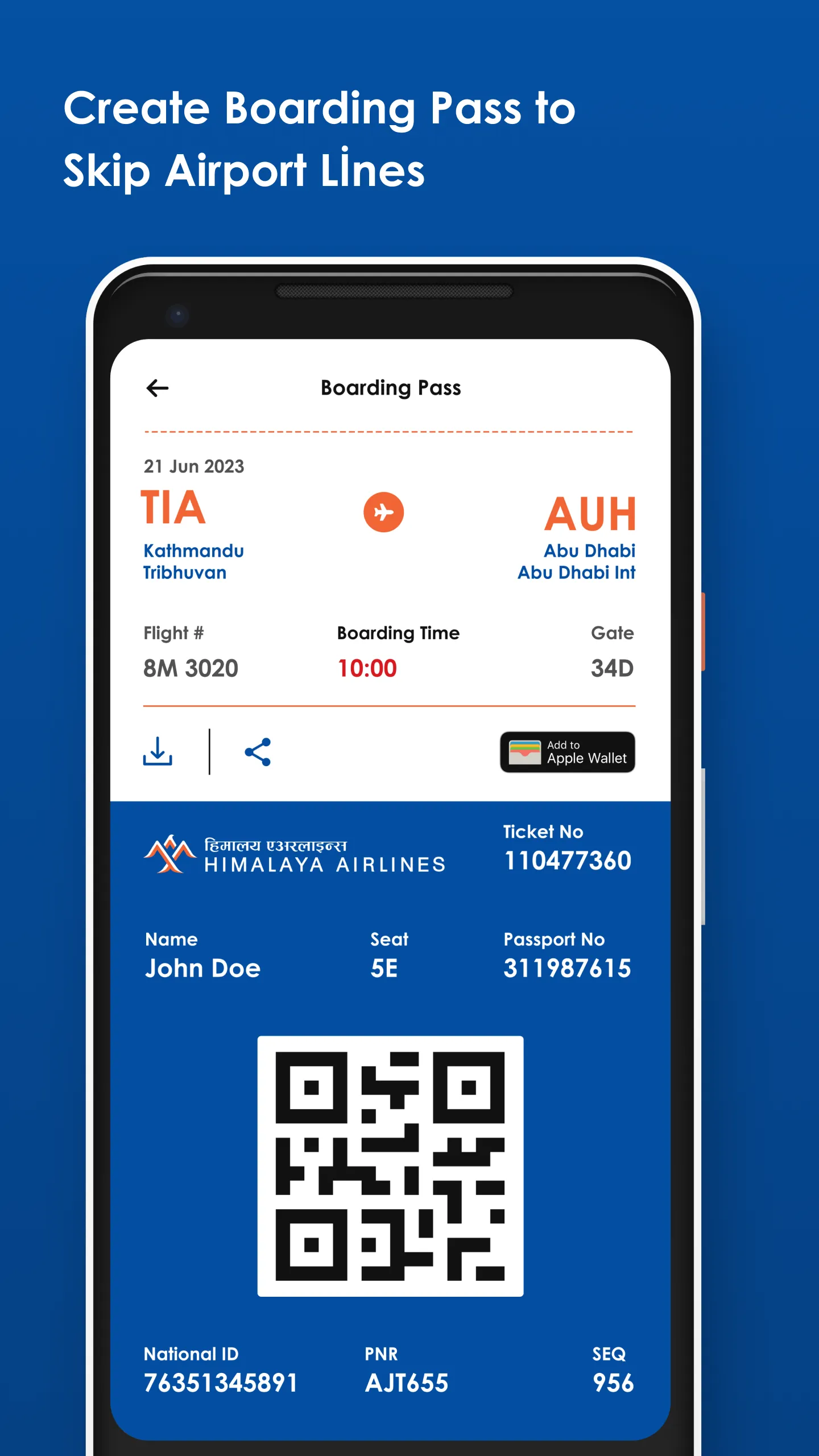 Himalaya Airlines | Indus Appstore | Screenshot