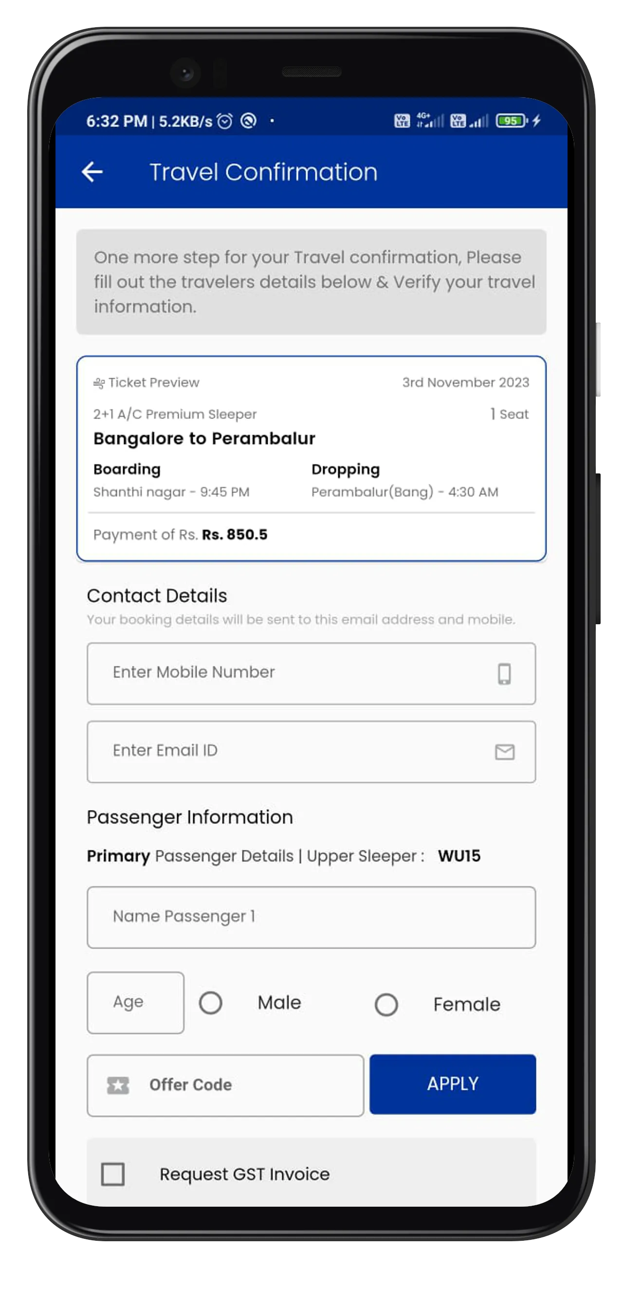 Sri Srinivasa Bus -Bus Tickets | Indus Appstore | Screenshot