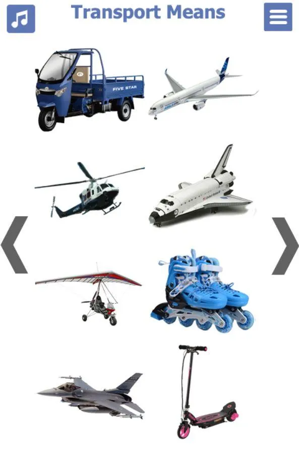 List of Means of Transport wit | Indus Appstore | Screenshot