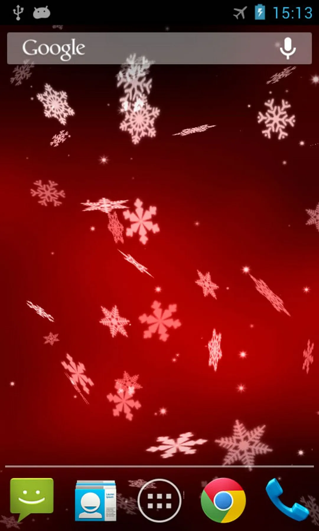 Snowflake 3D Live Wallpaper | Indus Appstore | Screenshot