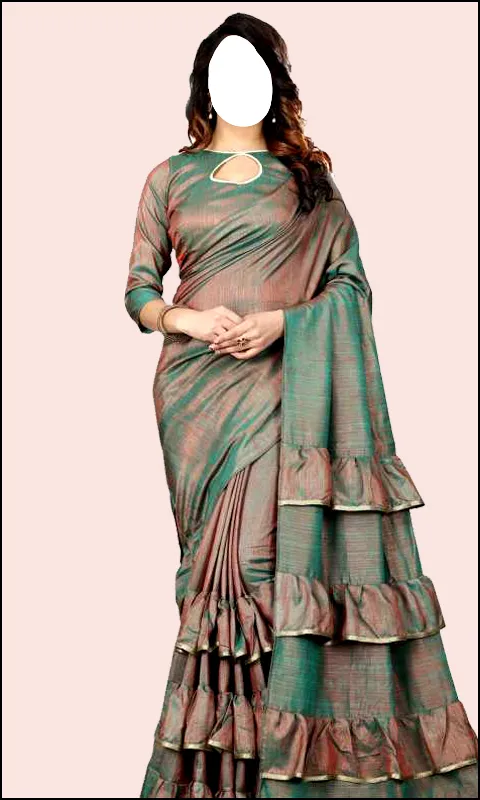 Women Fashion Ruffle Sarees | Indus Appstore | Screenshot