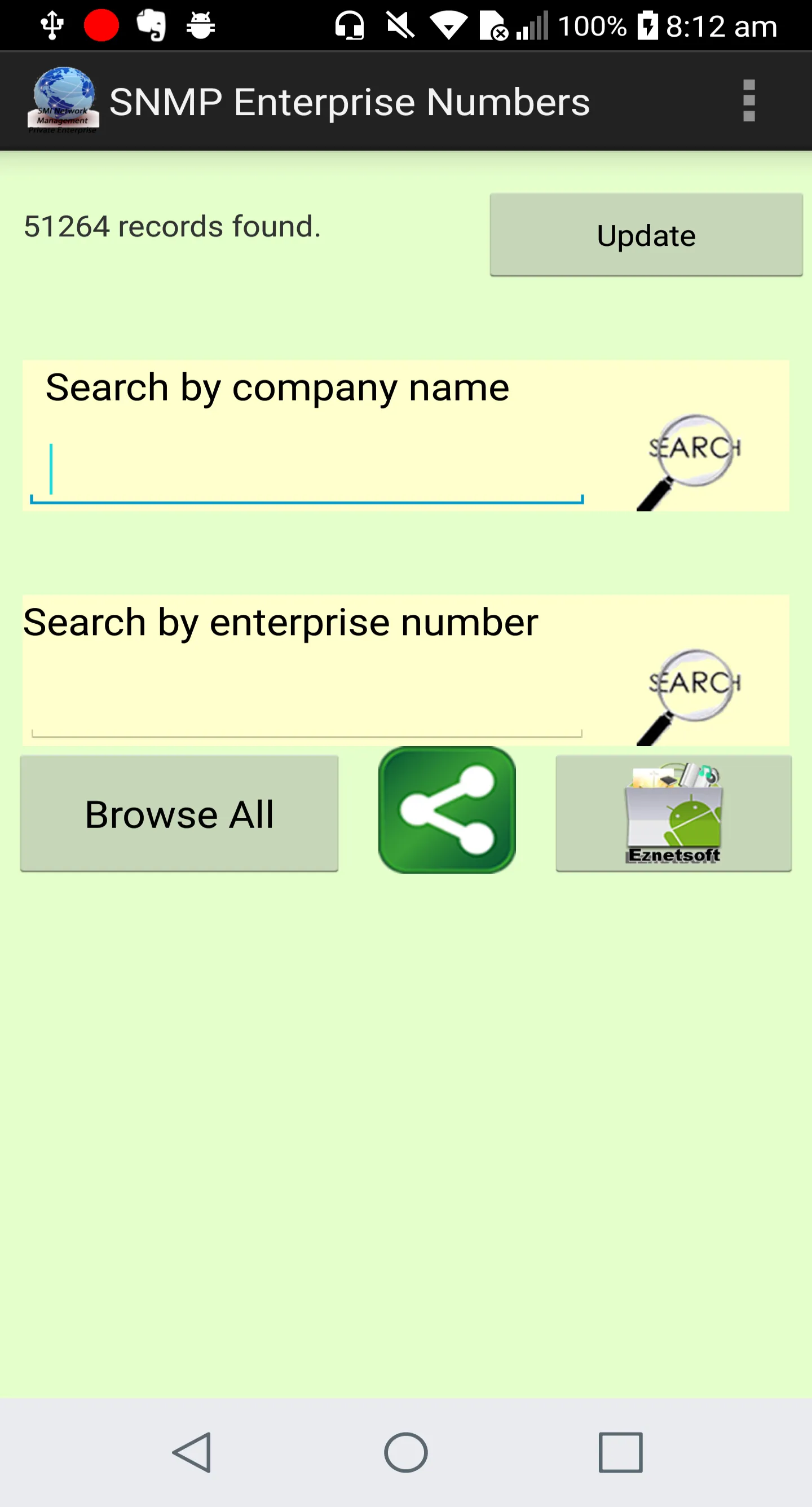 SNMP Enterprise Numbers | Indus Appstore | Screenshot