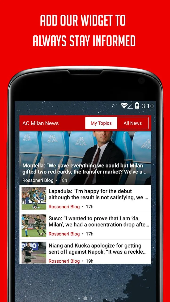 Milan Football News | Indus Appstore | Screenshot