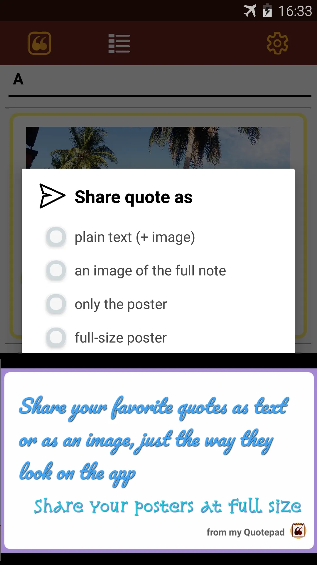 Quotepad - Quote keeper | Indus Appstore | Screenshot