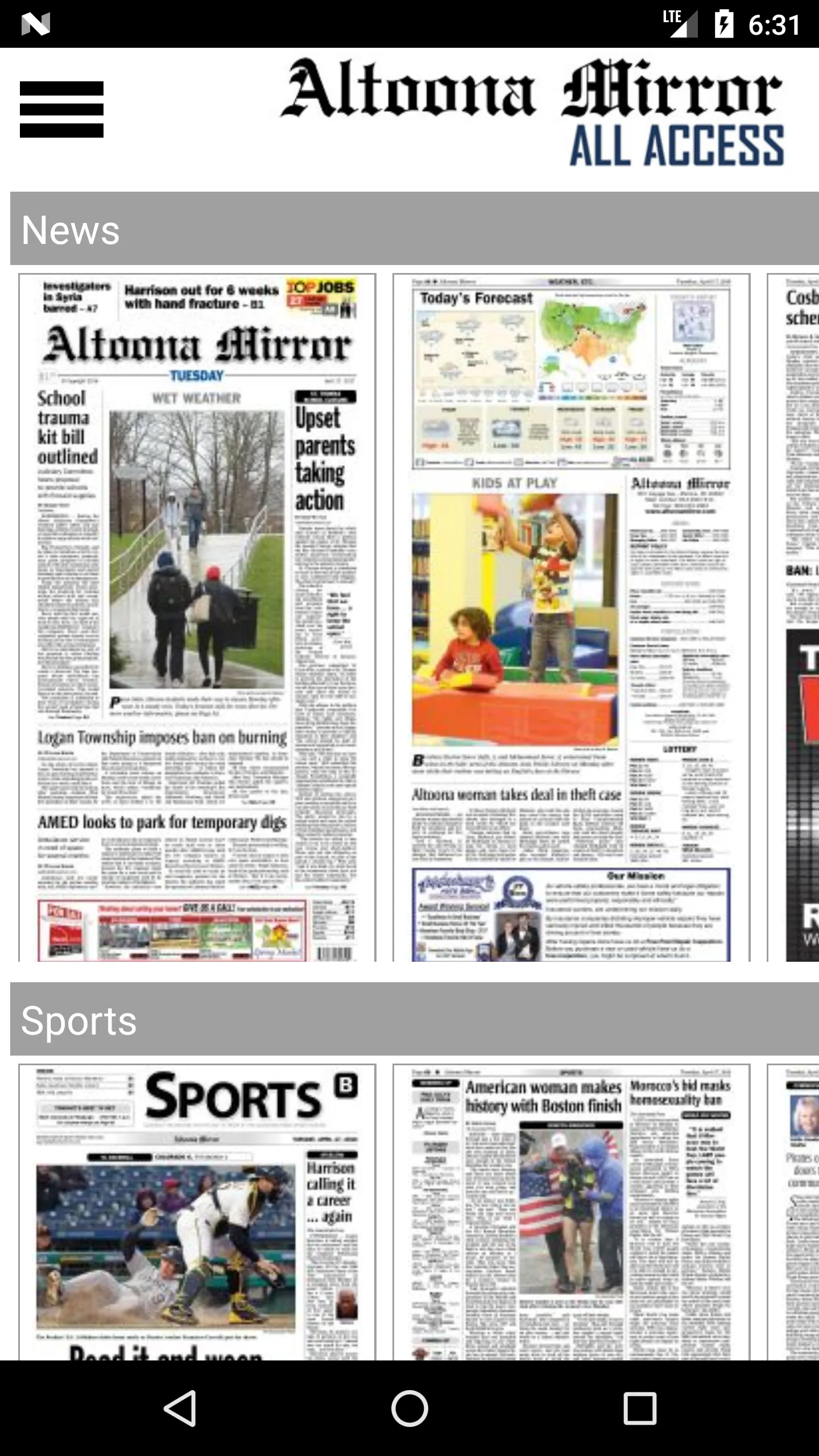 Altoona Mirror All Access | Indus Appstore | Screenshot