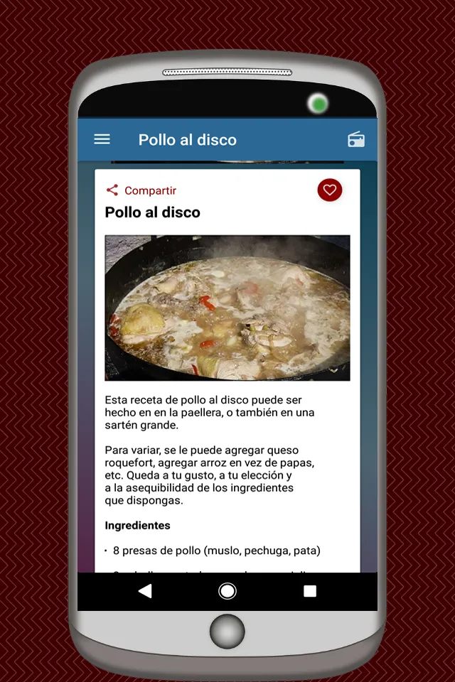 Recetas de Pollo Asado y Frito | Indus Appstore | Screenshot