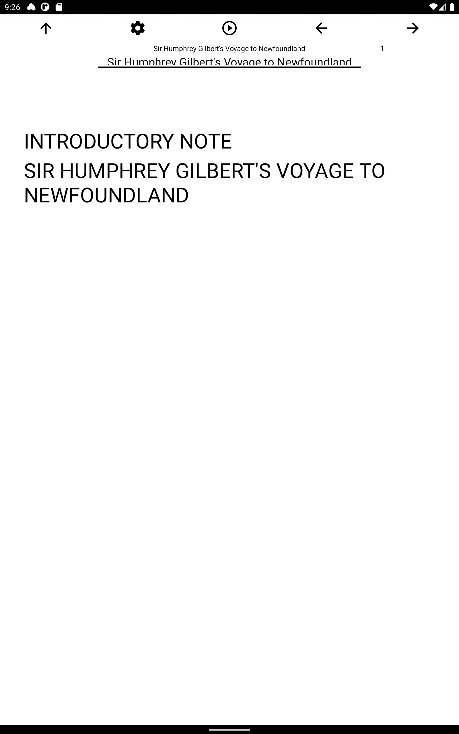 Book, Sir Humphrey Gilbert's V | Indus Appstore | Screenshot