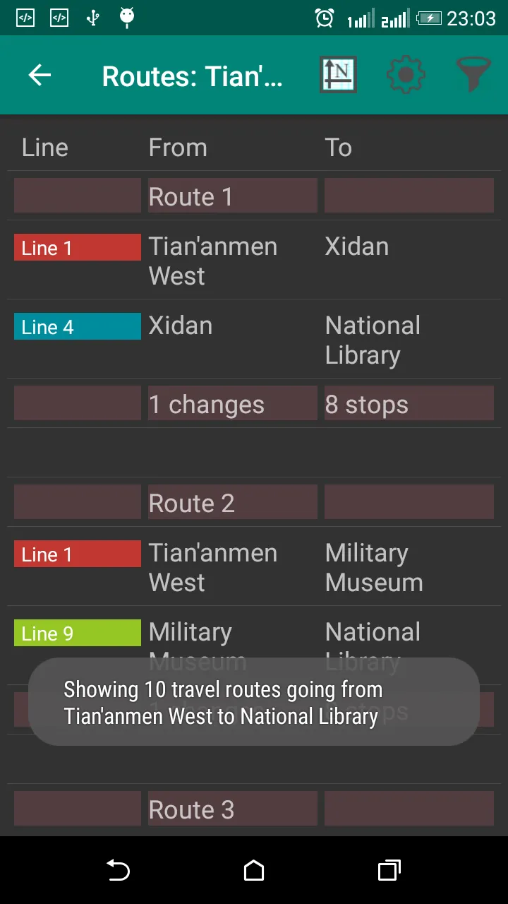 Beijing Subway Route Planner | Indus Appstore | Screenshot