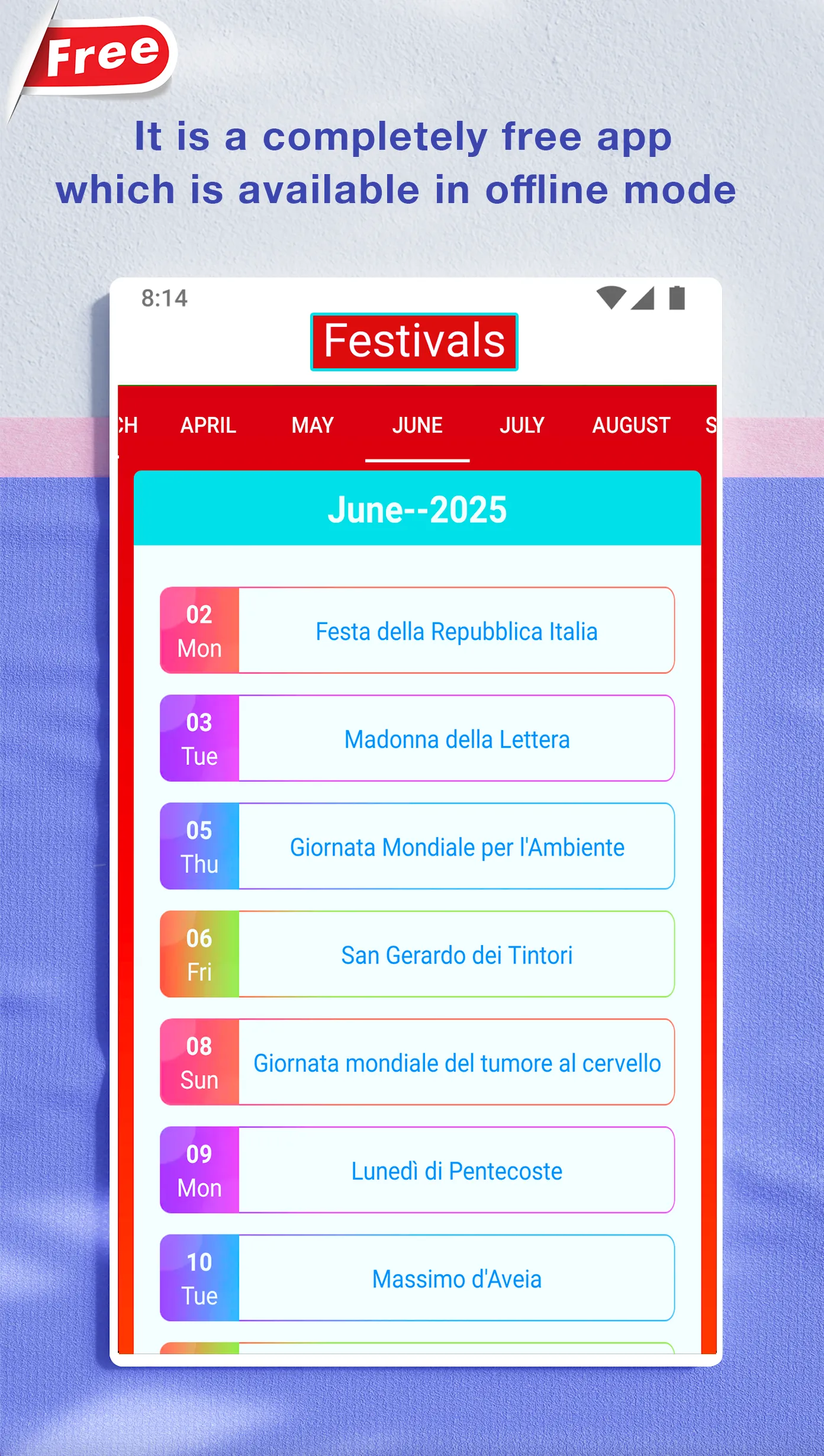 Italia Calendario 2025 | Indus Appstore | Screenshot