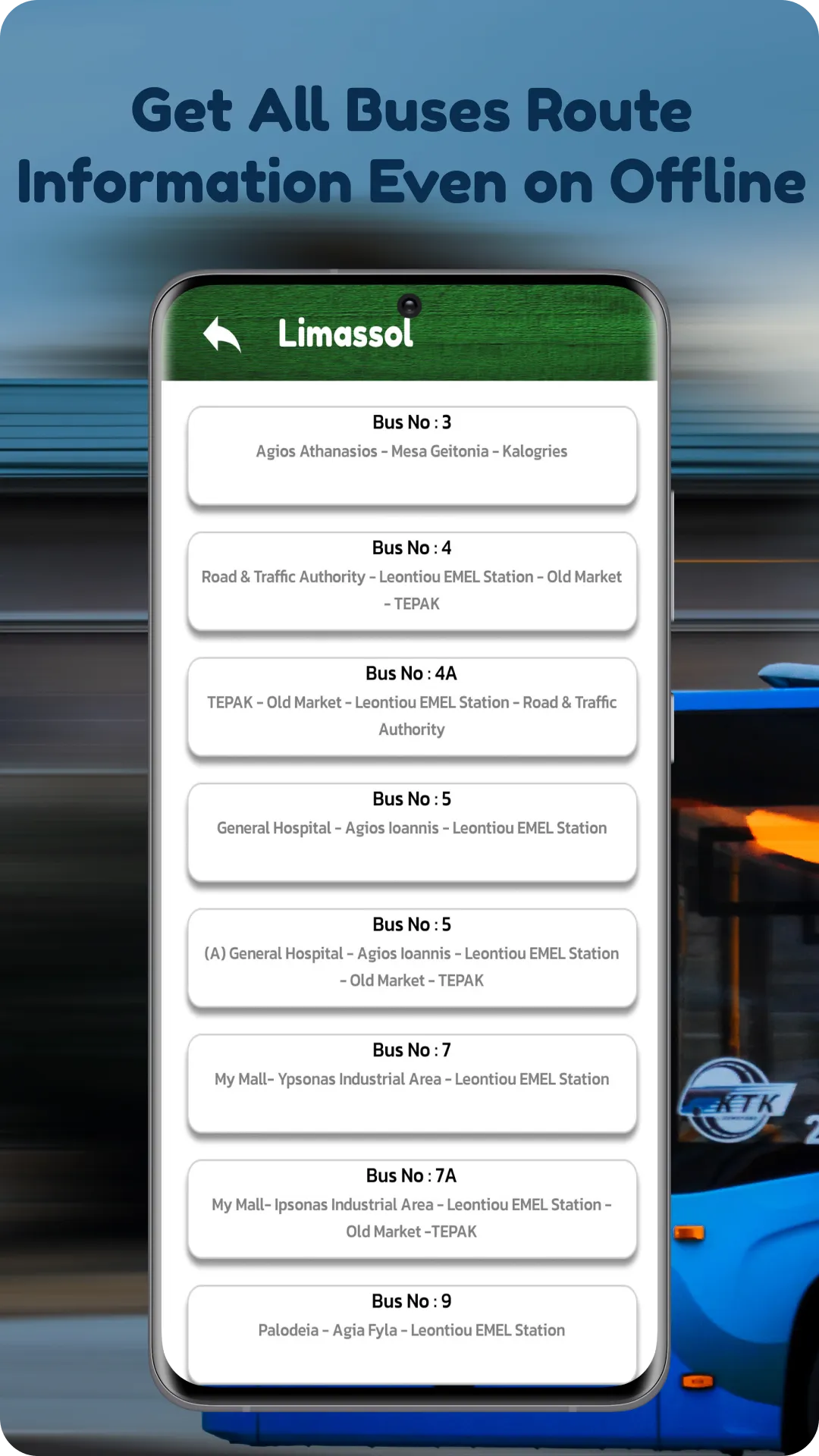 Cyprus Bus - TimeTable | Indus Appstore | Screenshot