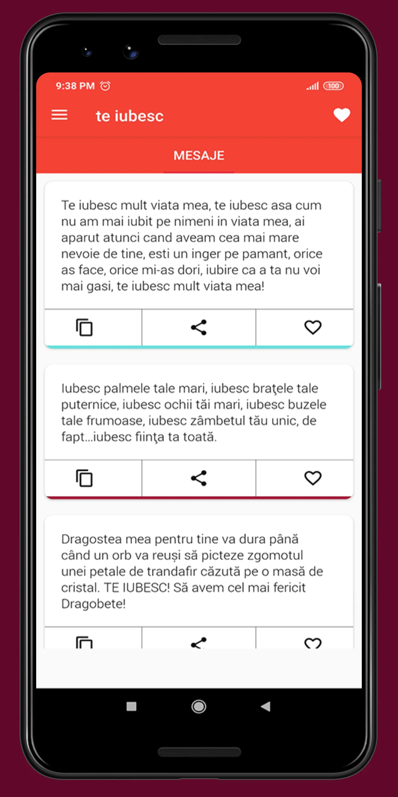 Te iubesc mesaje 2024 | Indus Appstore | Screenshot