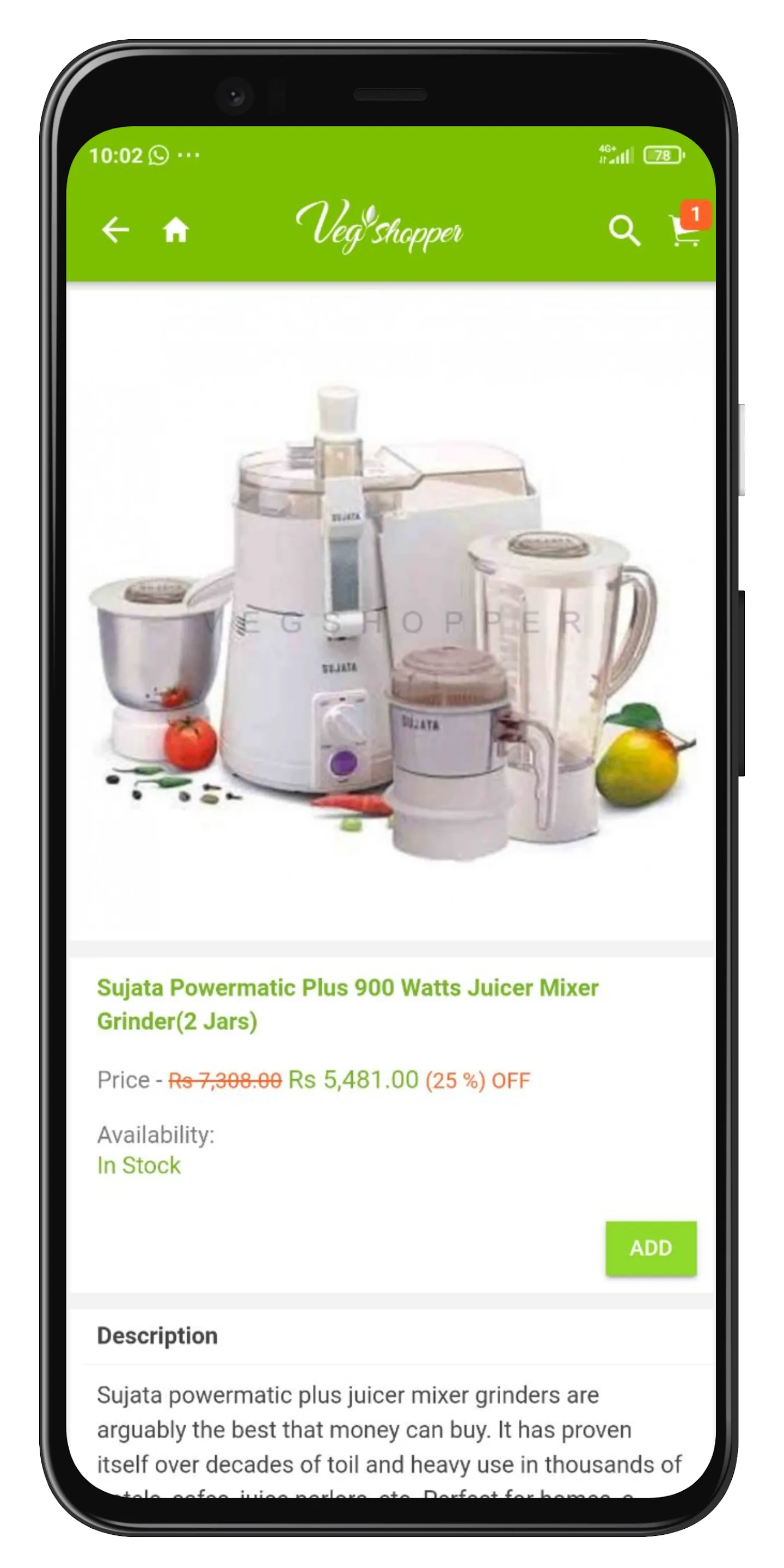 Veg Shopper - Online Supermark | Indus Appstore | Screenshot