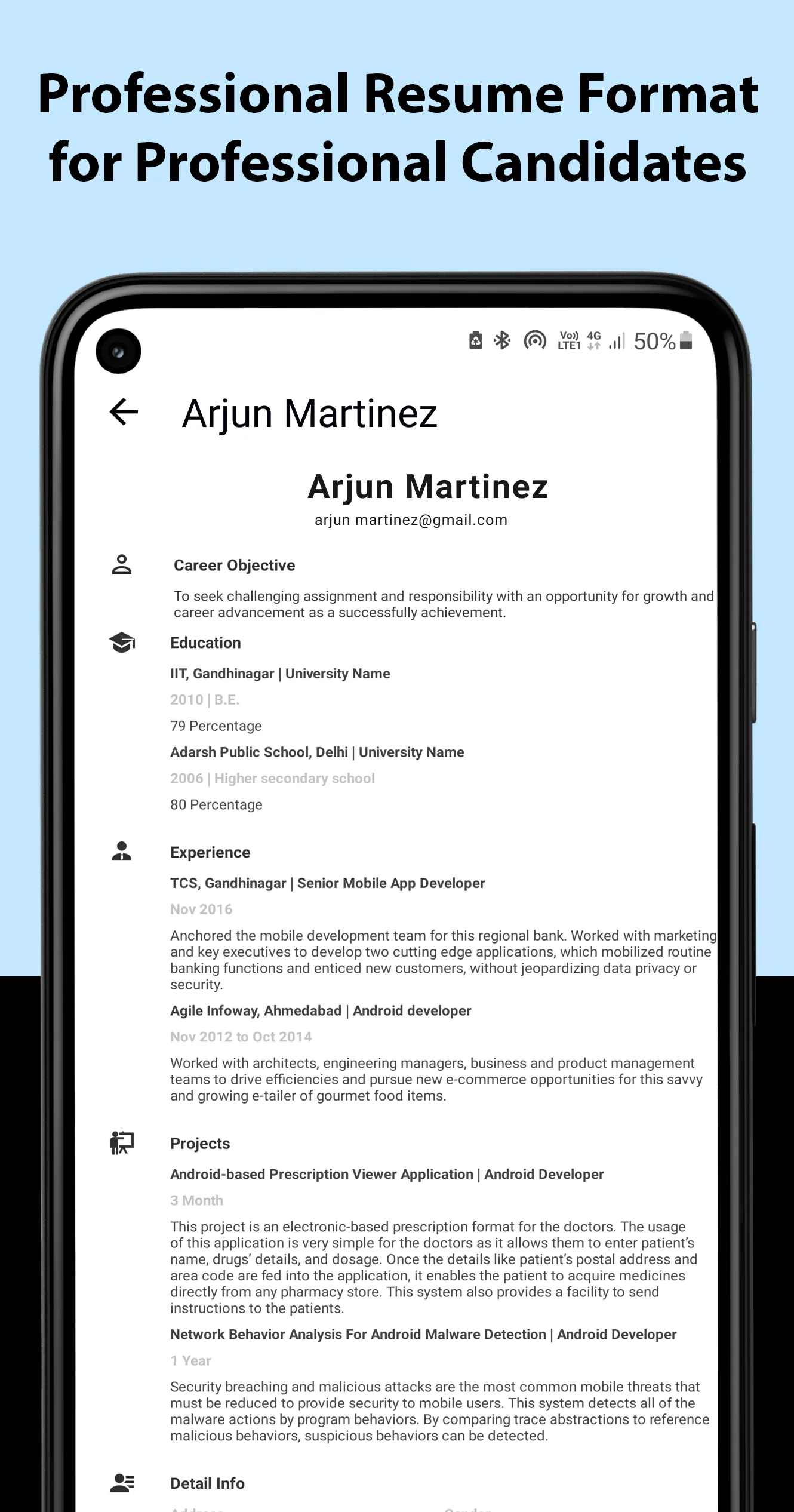 Resume Builder - CV Maker | Indus Appstore | Screenshot
