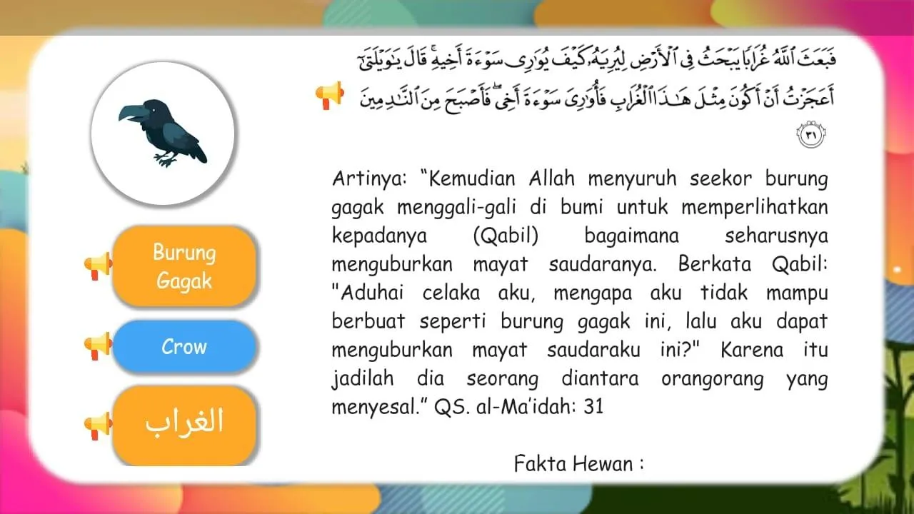 Hewan Hewan dalam Al Quran | Indus Appstore | Screenshot