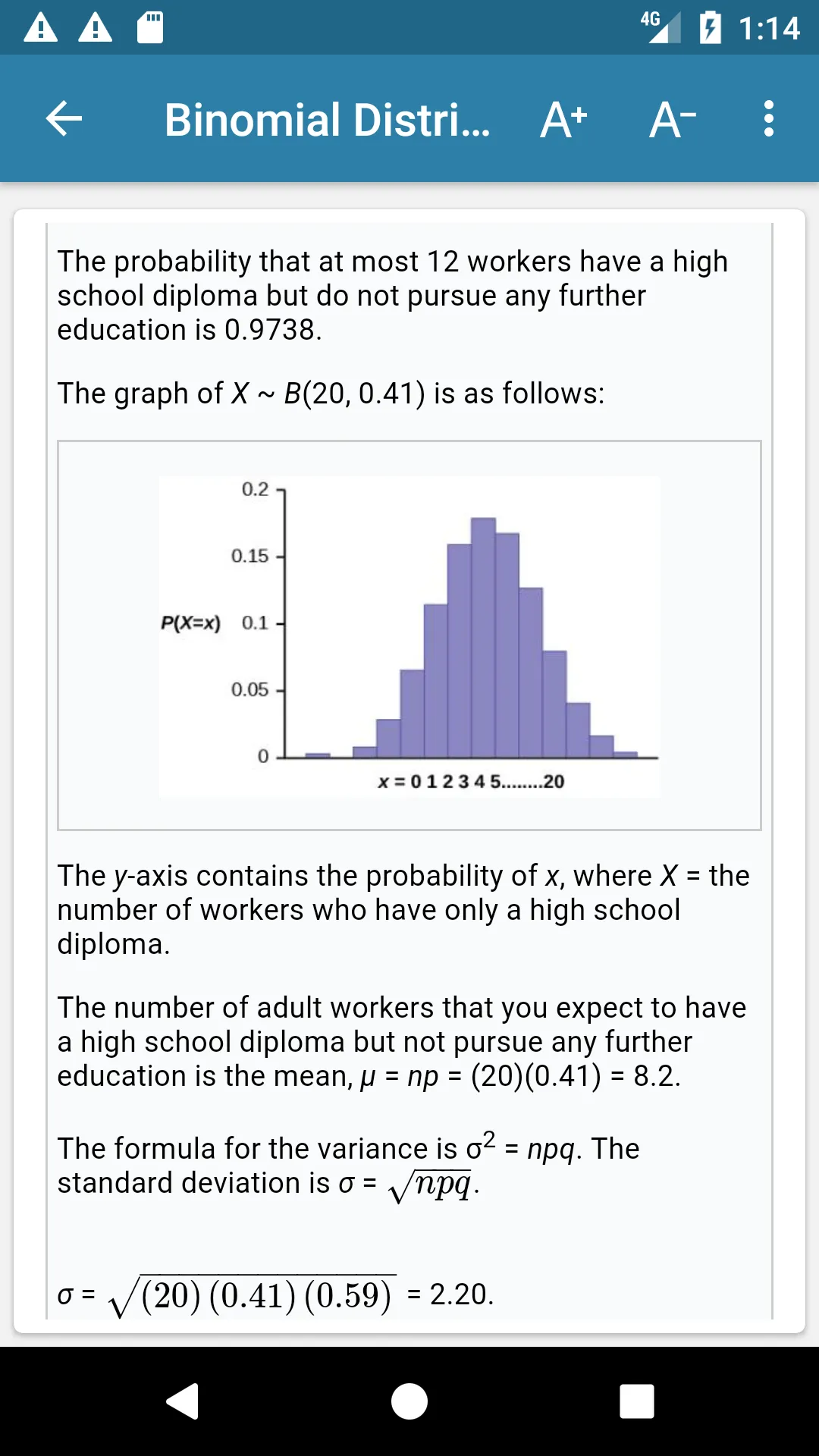 Introductory Statistics | Indus Appstore | Screenshot