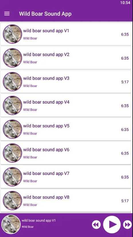 Wild Boar Sounds App | Indus Appstore | Screenshot