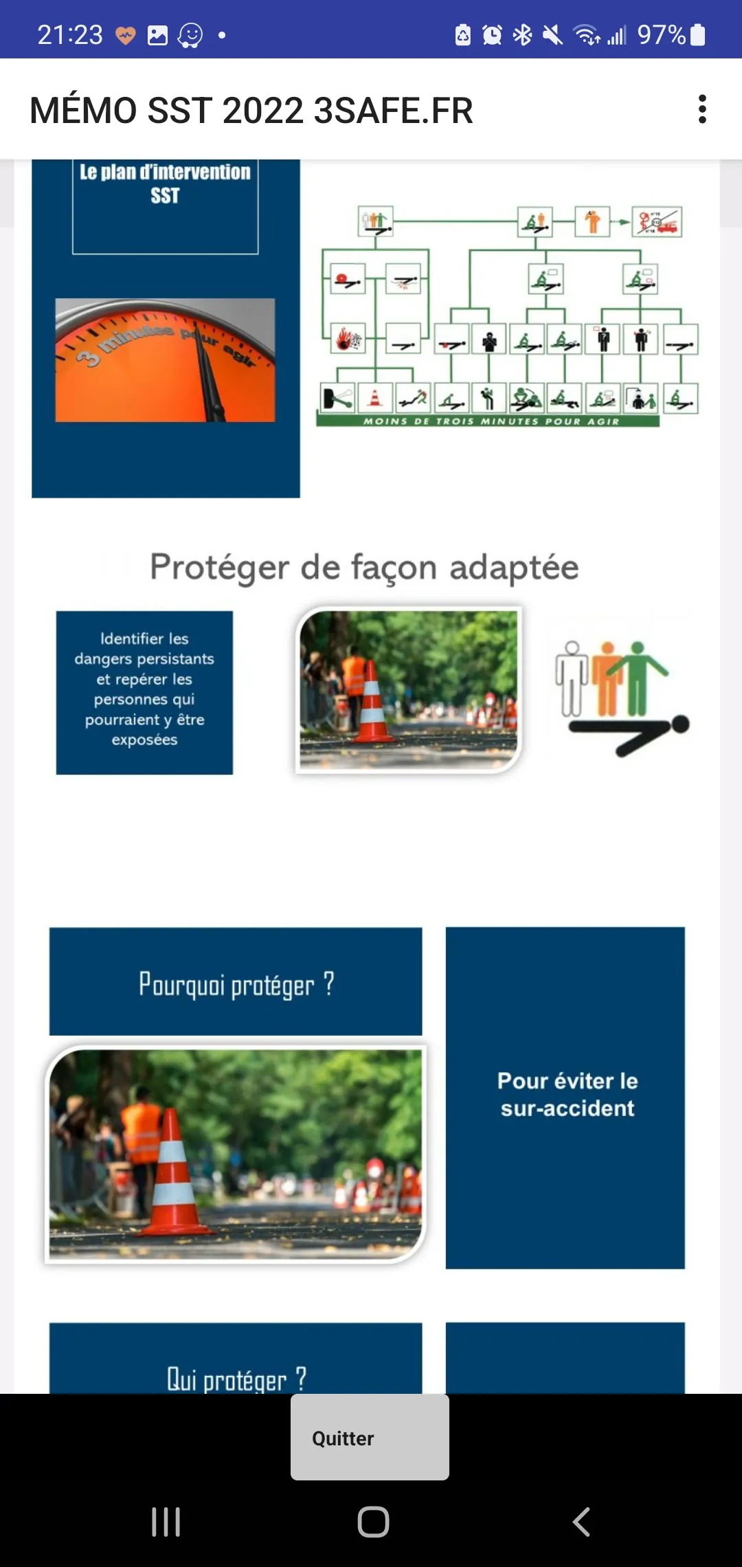 Mémo SST 3SAFE.FR 2022 | Indus Appstore | Screenshot