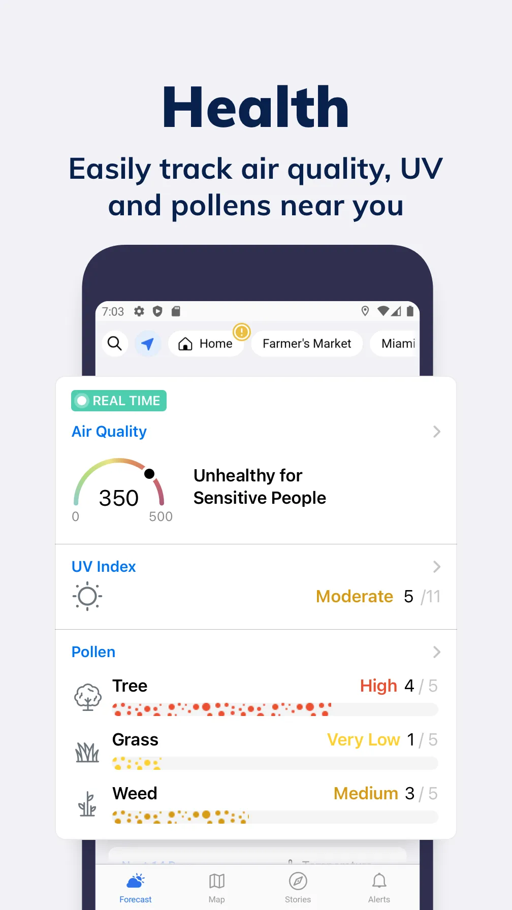 Tomorrow.io: Weather Forecast | Indus Appstore | Screenshot